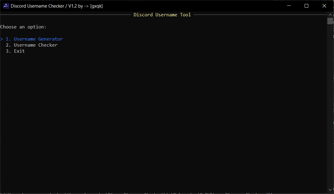 Discord Tool menu